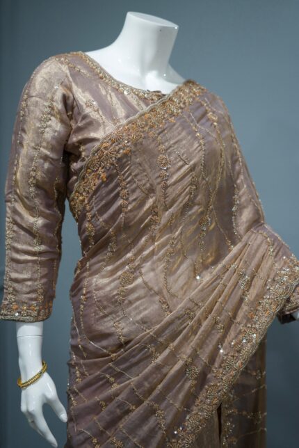 Viral Party Sarees - Dusty Pink