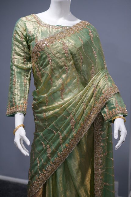 Viral Party Sarees - Light Green