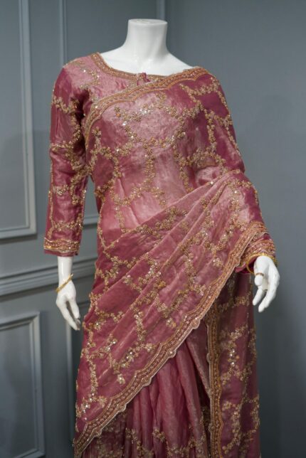 Trendy Party Sarees - Pink